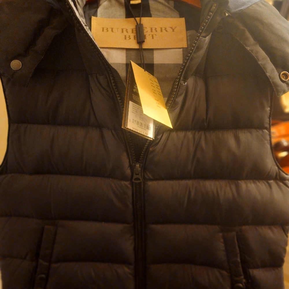 BURBERRY BRIT **BNWT** Mens Vest "NAVY BLUE"